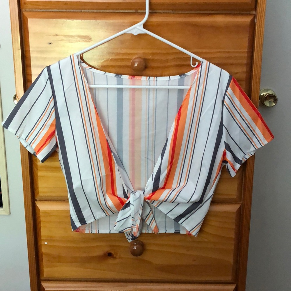 Front Tie Crop Top